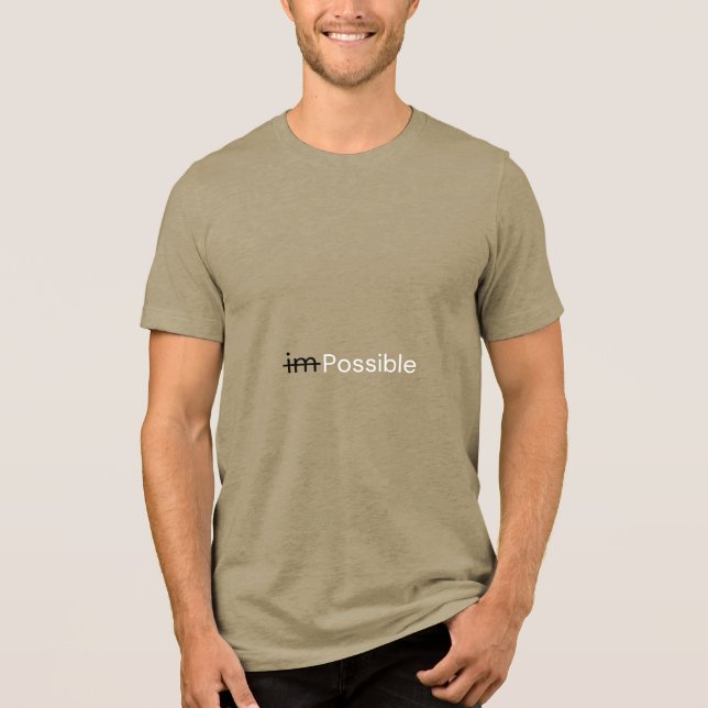 En Tri-matière Je suis possible T-shirt (Recto)