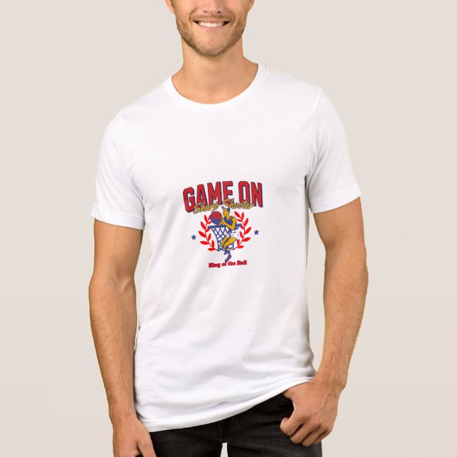 En Tri-matière Jeu De Basket Sur T-shirt (Recto)