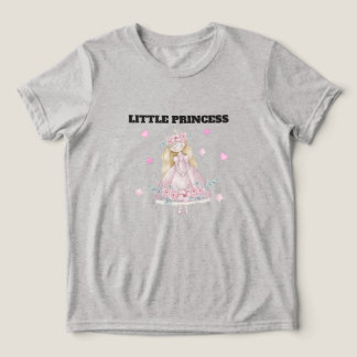 En Tri-matière Joli T-Shirt Petite Princesse pour Filles | Rose F