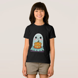 En Tri-matière Jolie T-Shirt Halloween Ghost Kids Adorable