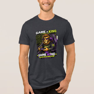 En Tri-matière Jouez comme un roi – T-Shirt de jeu Lion Gamer