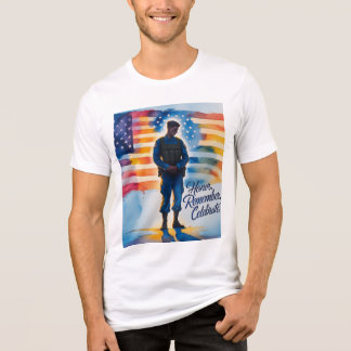 En Tri-matière Journée commémorative Évoquant le T-shirt Femmes d