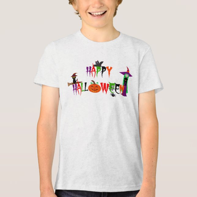 En Tri-matière Joyeux T-shirt Halloween (Recto)