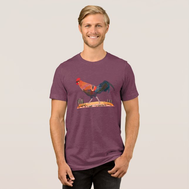 En Tri-matière Jungle fowl T-Shirt Tri-Blend Shirt (Recto plein)