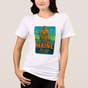En Tri-matière La conception vibrante de T-shirt artistique du Ma