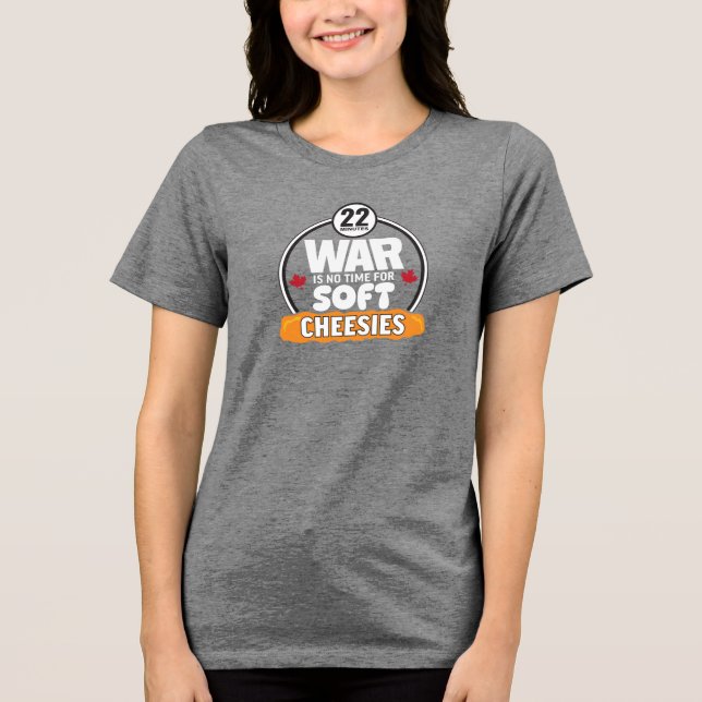 En Tri-matière La guerre n'est pas le moment pour le T-shirt fémi (Recto)