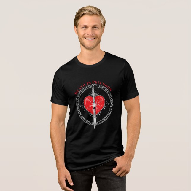 En Tri-matière La mort est la précision T-shirt (Recto plein)