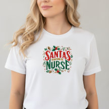La nurse préférée du Père Noël • T-Shirt de Noël p