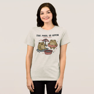 En Tri-matière La Piscine Est Ouverte Techniquement, T-Shirt D'ét
