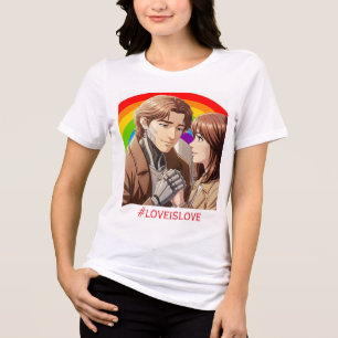 En Tri-matière L'amour est l'amour - T-Shirt pour femme couple hu