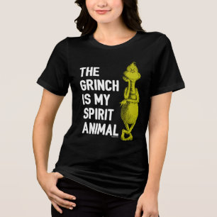 En Tri-matière Le Grinch est mon animal spirituel T-Shirt Citatio