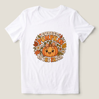 En Tri-matière Le plus mignon citrouille du jardin femme T-Shirt