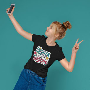 En Tri-matière Le Rire Est Le Meilleur T-Shirt Tri-Blend Médical