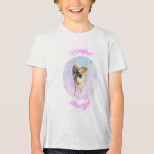 En Tri-matière Le T-shirt Goodest Dog Fee™ Design pour enfants