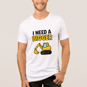 En Tri-matière Le t-shirt "J'ai besoin d'une PLUS GRANDE crevette
