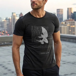 En Tri-matière LES LÉGENDES NE JAMAIS TOMBER T-shirt Eagle - Sava