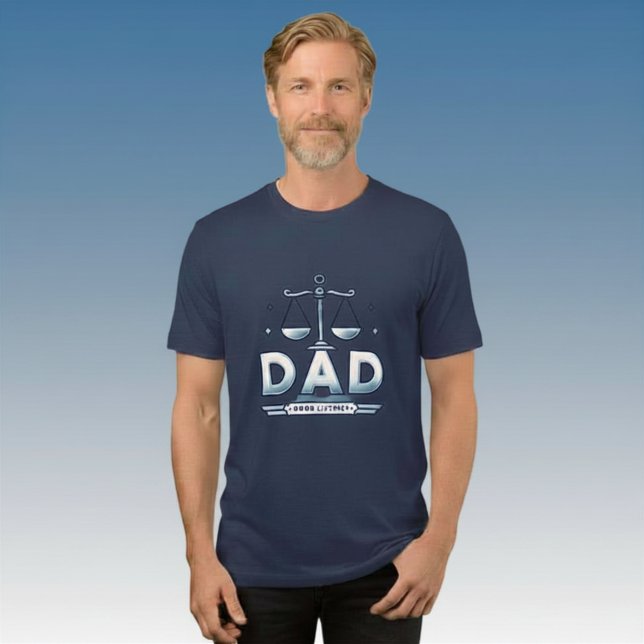 En Tri-matière Libra Zodiaque T-Shirt pour Papa (Créateur téléchargé)