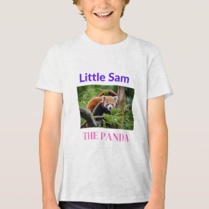 En Tri-matière Little Sam the Panda Kids T-Shirt - Minimal & Ador