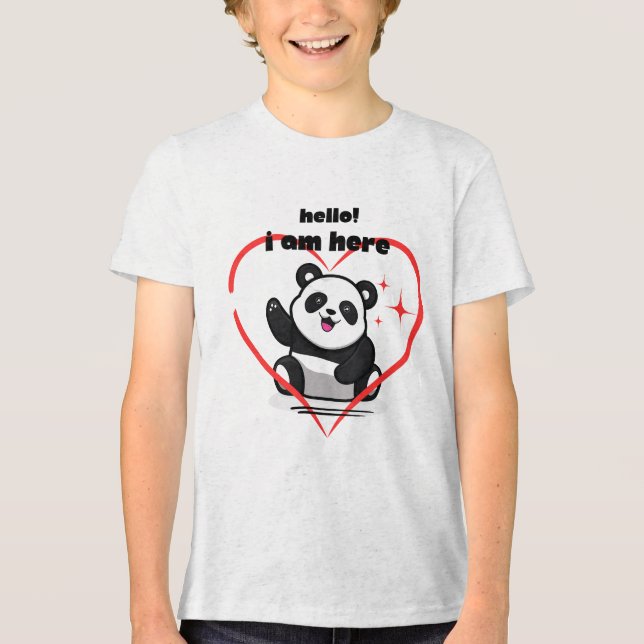 En Tri-matière Logo de panda T-shirt (Recto)