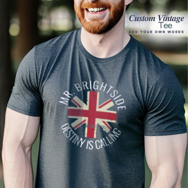 En Tri-matière M. Brightside Custom British Flag T-Shirt (Créateur téléchargé)