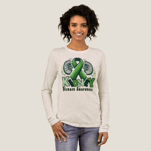 En Tri-matière Maladie Rénale Sensibilisation – T-Shirt Ruban Ver