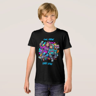 En Tri-matière Maman et fils graffiti rue : T-Shirt tri-mélange