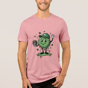 En Tri-matière Mascotte de slime de la Saint-Patrick T-shirt vect