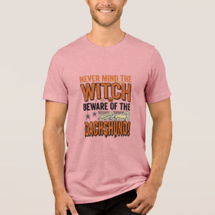En Tri-matière Méfiez-vous du T-shirt de sorcière d'Halloween de 