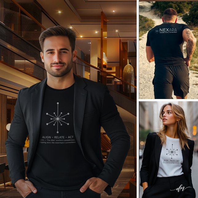 En Tri-matière Men's Basic T-Shirt (High-end t-shirt front & back, versatile branding for networking, lifestyle, and impact)