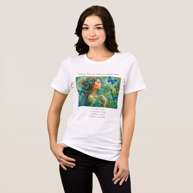 En Tri-matière Merci, T-shirt Poem. (Recto plein)