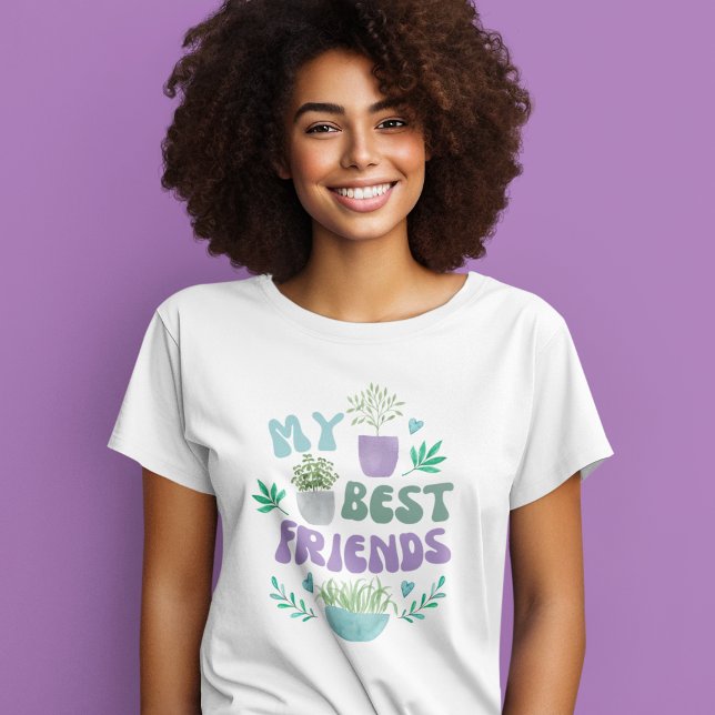 En Tri-matière Mes meilleurs amis sont T-shirt Plante (This adorable, "My best friends" are plants tri-blend t-shirt would make the perfect gift! )