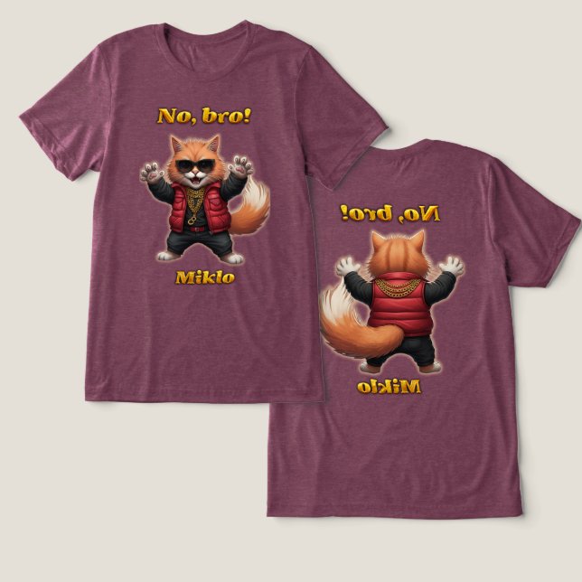 En Tri-matière Miklo’s t-Shirt Tri-Blend Shirt (Design Recto & Verso)