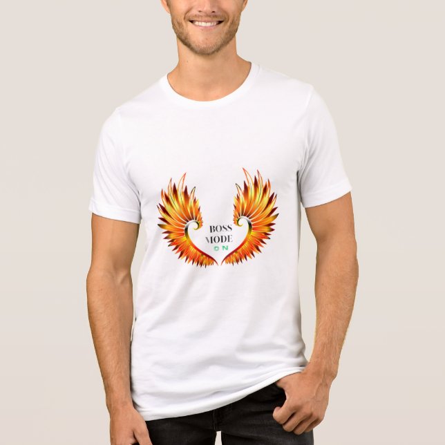 En Tri-matière MODE BOSS SUR Ailes Fières T-shirt pour ceux qui (Recto)