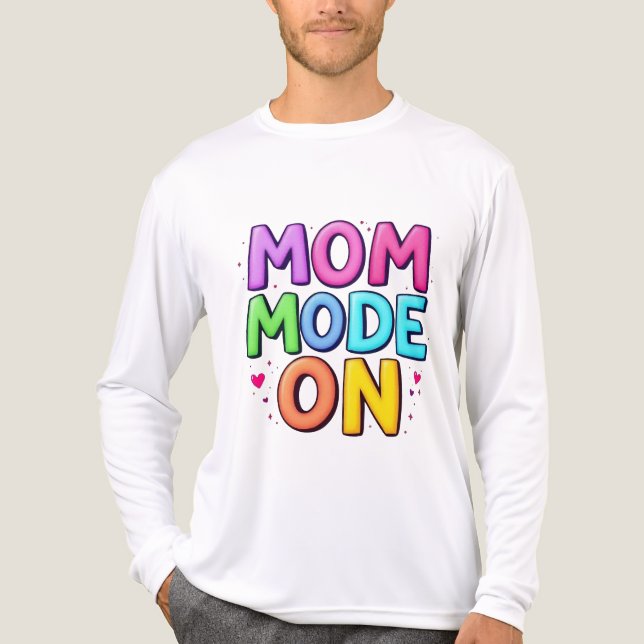 En Tri-matière Mode Maman Activé T-shirt Drôle (Recto)