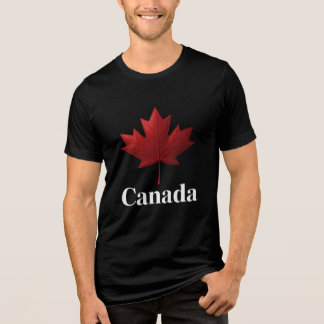 En Tri-matière Modèle de T-shirt Feuille d'érable canadien