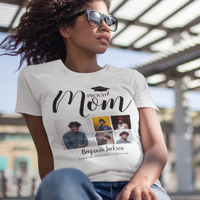 En Tri-matière Moderne maman fière | 5 T-shirt photo (Créateur téléchargé)