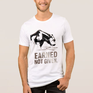 En Tri-matière Motivational Panther Gym Qoute T-Shirt