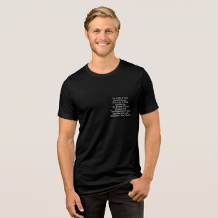 En Tri-matière Murugi porte le T-shirt tricolore Bella+Canvas pou