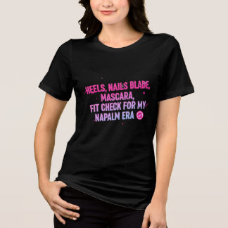 En Tri-matière  Napalm Era Fit Check - T-shirt esthétique Glam Gr