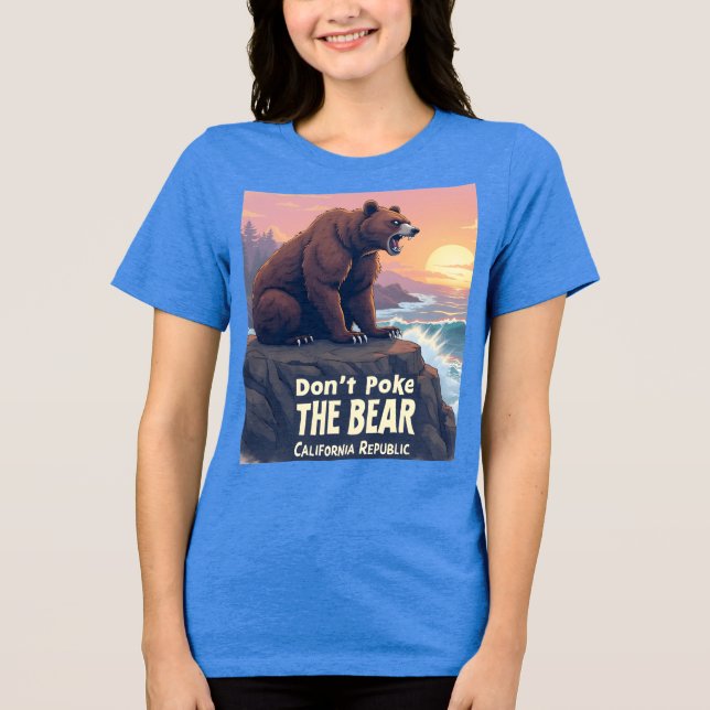En Tri-matière Ne pas pisser l’ours - T-shirt graphique audacieux (Recto)