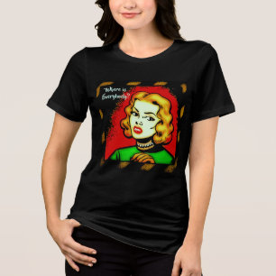 En Tri-matière Où est tout le monde? - T-shirt d'art de bande des