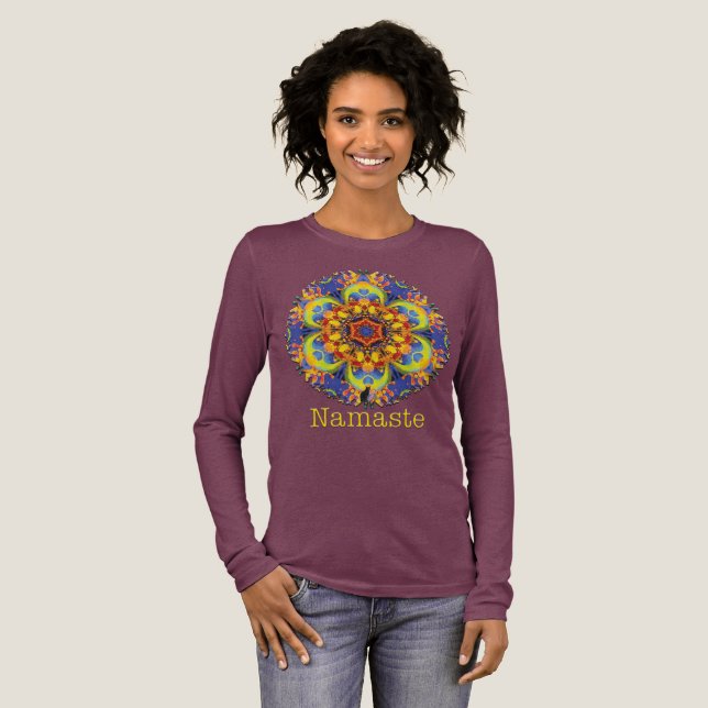 En Tri-matière Paradox Namaste Kaleidoscope T-Shirt (Recto complet)