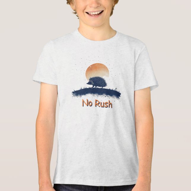 En Tri-matière Pas de T-shirt de hérisson de ruée - Graphique de  (Recto)