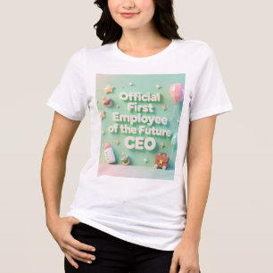 En Tri-matière Pastel green maman du futur PDG T-Shirt
