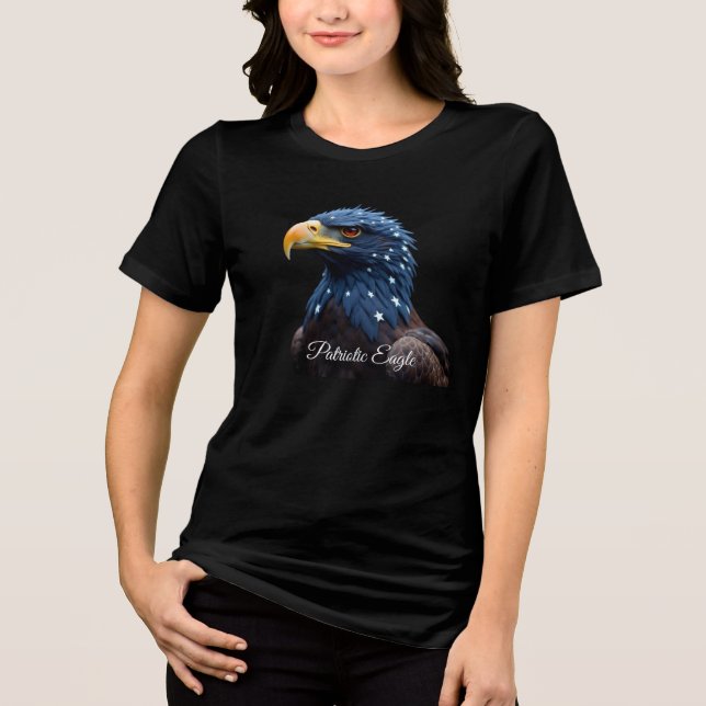 En Tri-matière Patriotic Eagle girl t-shirt (Recto)