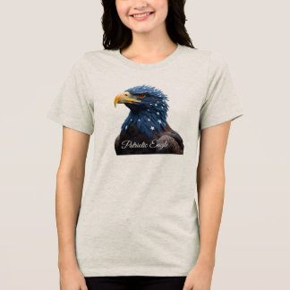 En Tri-matière Patriotic Eagle girl t-shirt