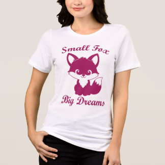 En Tri-matière Petit Renard, Grands Rêves T-Shirt Renard Mignon