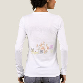 En Tri-matière “Poésie Peinte Douce” – T-shirt à manches longues