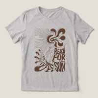 Reach For The Sun: Psychedelic T-Shirt Design with