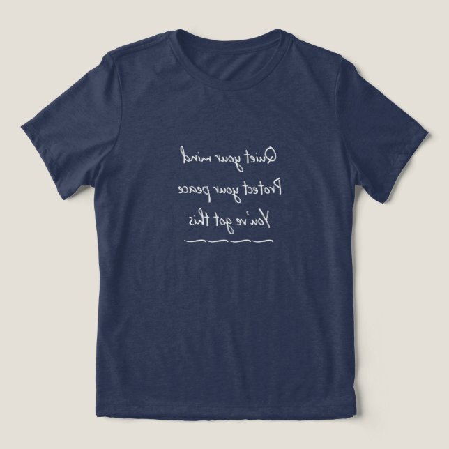 En Tri-matière Réflexions plus taille T-shirt (Design Recto)